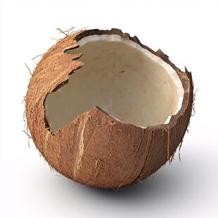 破开的椰子