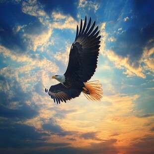 翱翔天际的雄鹰