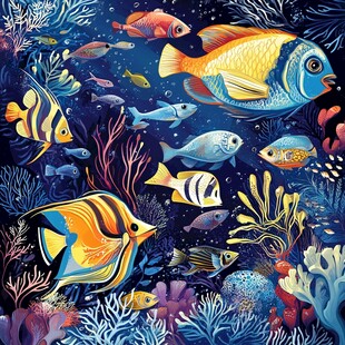 缤纷海底世界的多彩鱼类