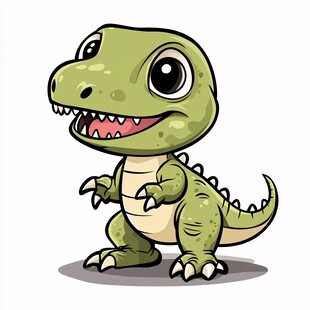 可爱小恐龙卡通形象