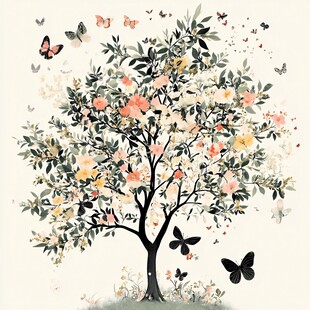 繁花蝴蝶树的梦幻景致