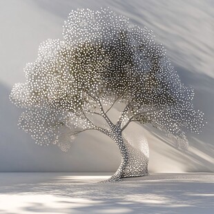 梦幻粒子树 独特艺术造型