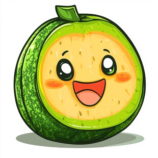 可爱卡通甜瓜形象