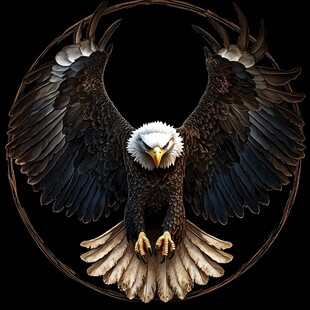 展翅雄鹰 力量与自由的象征