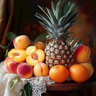 多彩鲜果静物摆拍