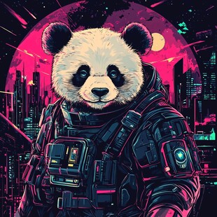 熊猫宇航员的科幻城市之旅