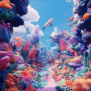 梦幻海底世界奇幻景观