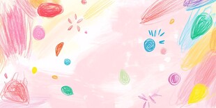 梦幻童趣涂鸦背景图案