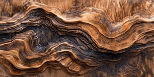 木质纹理艺术墙面效果