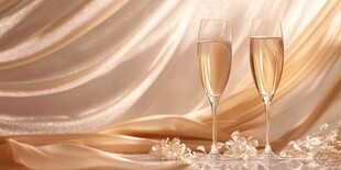 香槟美酒装点浪漫氛围