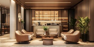 现代简约风格的舒适休息区