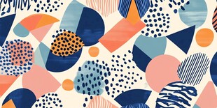 几何图案多彩抽象背景图