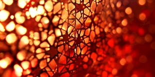 梦幻红色光斑网状光影