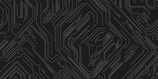 黑色电路板风格几何图案