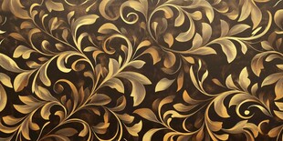 金色复古花纹背景图案