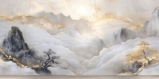 云绕山峦间 尽显山水韵