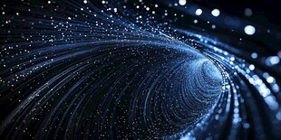 科技感粒子漩涡视觉效果