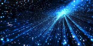 梦幻蓝色星芒宇宙背景