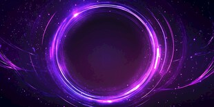 梦幻紫环科技风背景图