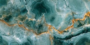 蓝绿玉石纹理梦幻画面