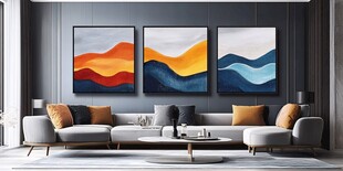 现代客厅抽象艺术挂画装饰