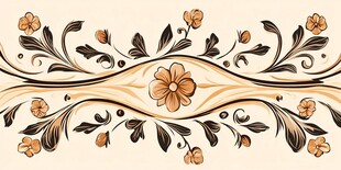 复古花卉装饰花纹图案
