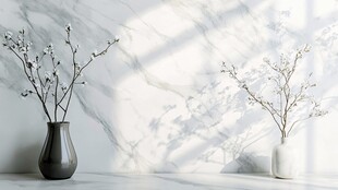 简约花瓶插花的静谧之美