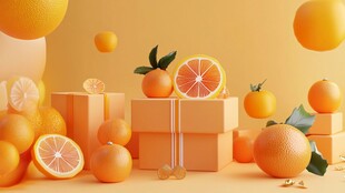 橙意满满 柑橘与礼盒的组合
