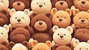 可爱熊脸大集合