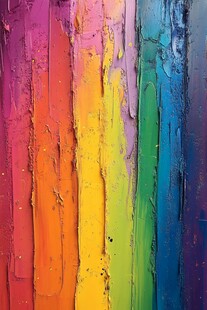 多彩斑斓的垂直颜料纹理