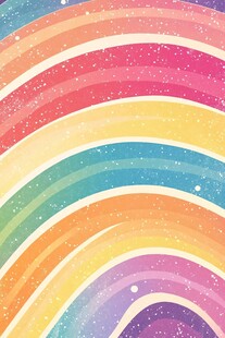 梦幻彩虹条纹背景图案