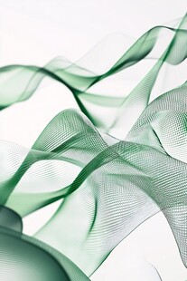 绿色飘逸动感线条纹理图
