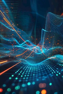 未来感科技线条光影画面