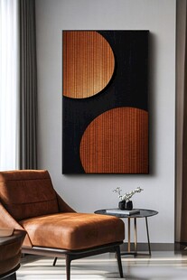 现代简约风客厅装饰画一角