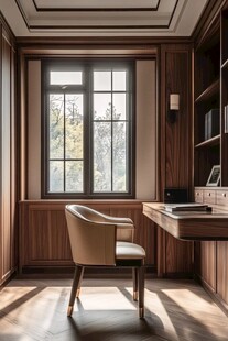 木质书房 静谧舒适工作空间