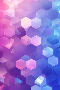 梦幻渐变六边形背景图案