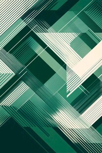 绿色几何线条抽象背景图