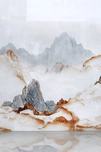 水墨山水大理石纹理背景