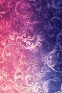 梦幻渐变花纹背景图案