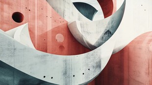 抽象几何建筑艺术视觉