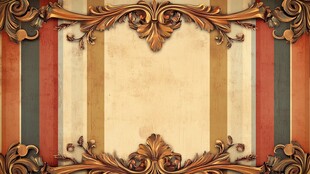复古华丽边框装饰背景图