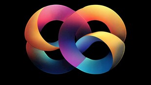 多彩交织环形图案设计