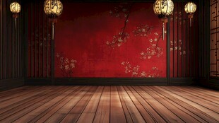 中式古风室内典雅场景