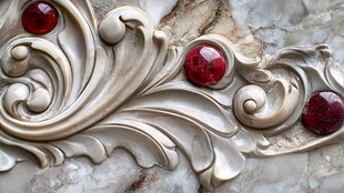 雕花饰以红宝尽显华贵