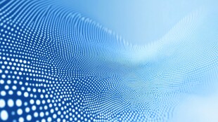 蓝色波点科技风背景图