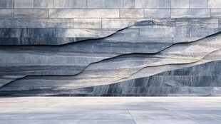 现代几何纹理石质墙面