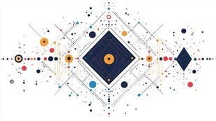 几何抽象线条图案设计