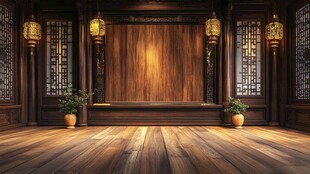 中式古典厅堂室内空间