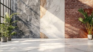 室内墙面装饰与绿植景观