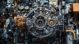 精密机械构造特写